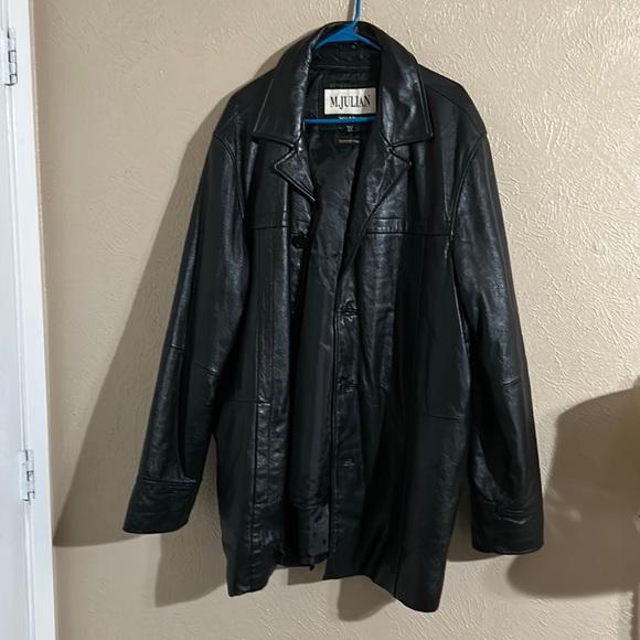 Men leather jacket size XLT - Picture 1 of 5